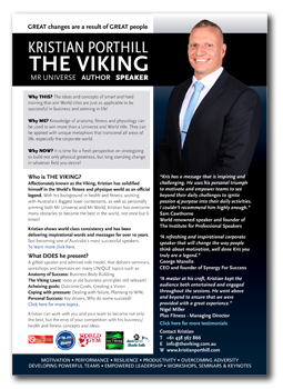 Kristian Porthill One Sheet